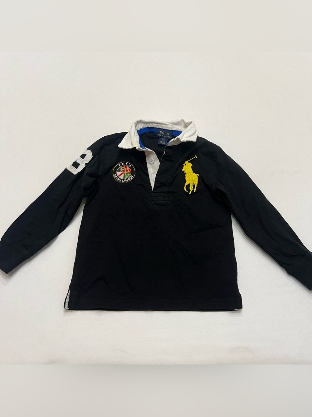 Polo Ralph Lauren Long Sleeve Big Pony Logo Polo Shirt Toddler Size 4/4T